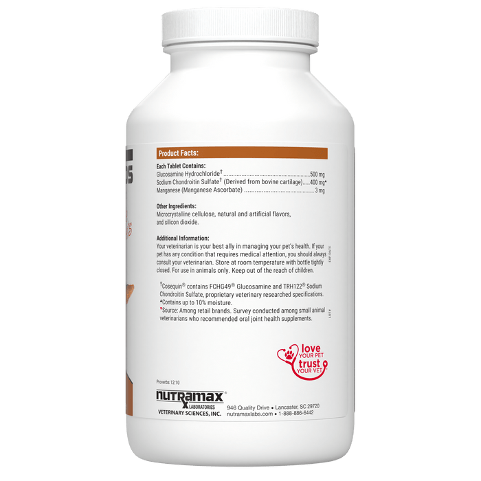 Nutramax Cosequin DS Joint Health with Glucosamine and Chondroitin Supplement for Dogs - 015NM-CDS250 - 250 ct - Each - 5