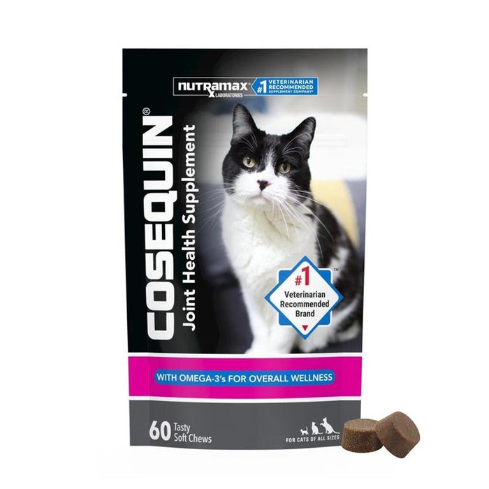 Nutramax Cosequin Joint Health Supplement for Cats - With Glucosamine, Chondroitin, and Omega - 3's - 015NM-CQSCFEL60 - 3