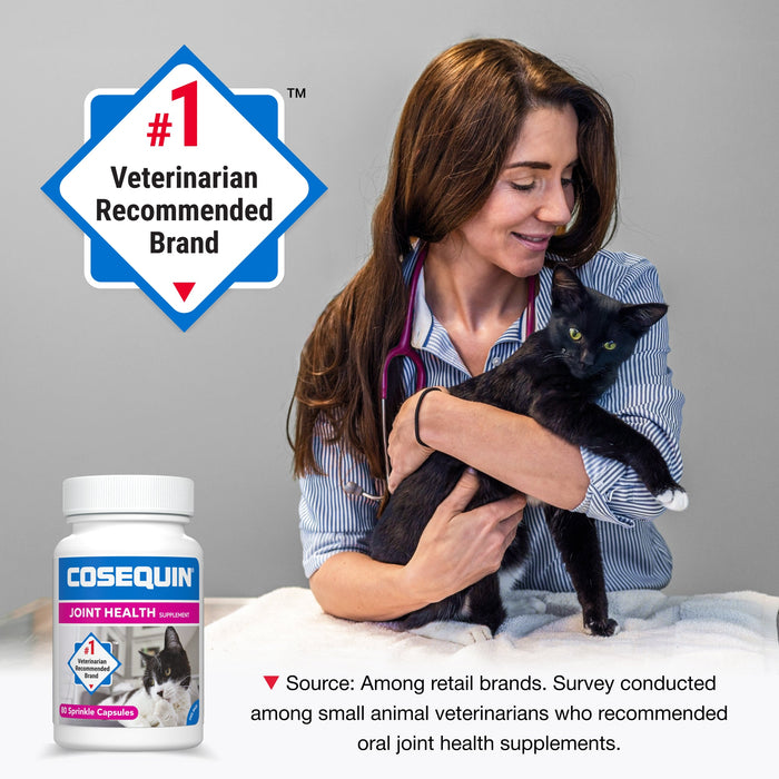 Nutramax Cosequin Joint Health with With Glucosamine and Chondroitin Supplement for Cats, 80 Capsules - 015NM-CAT80 - 80 Capsules - 1 ct - 4