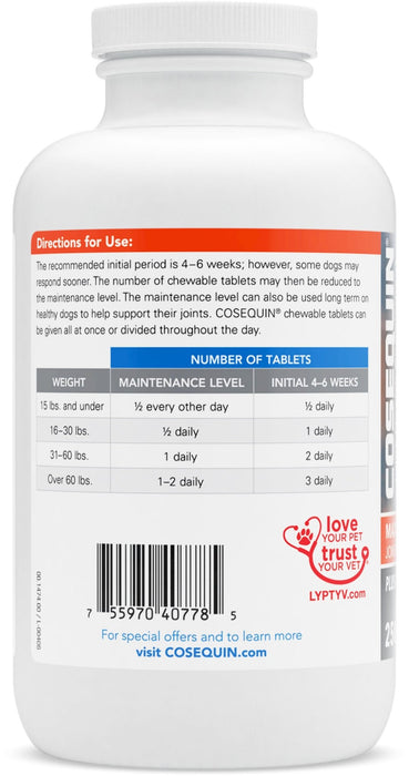 Nutramax Cosequin Maximum Strength Joint Health Supplement for Dogs - Jeffers - Animal Health & Wellness > Joint Health