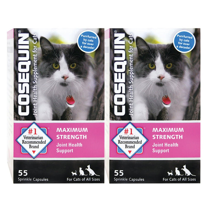 Nutramax Cosequin Maximum Strength Joint Supplement for Cats - 2FWX-2 - Hydrolized Chicken - 55 ct - 2 ct - 18