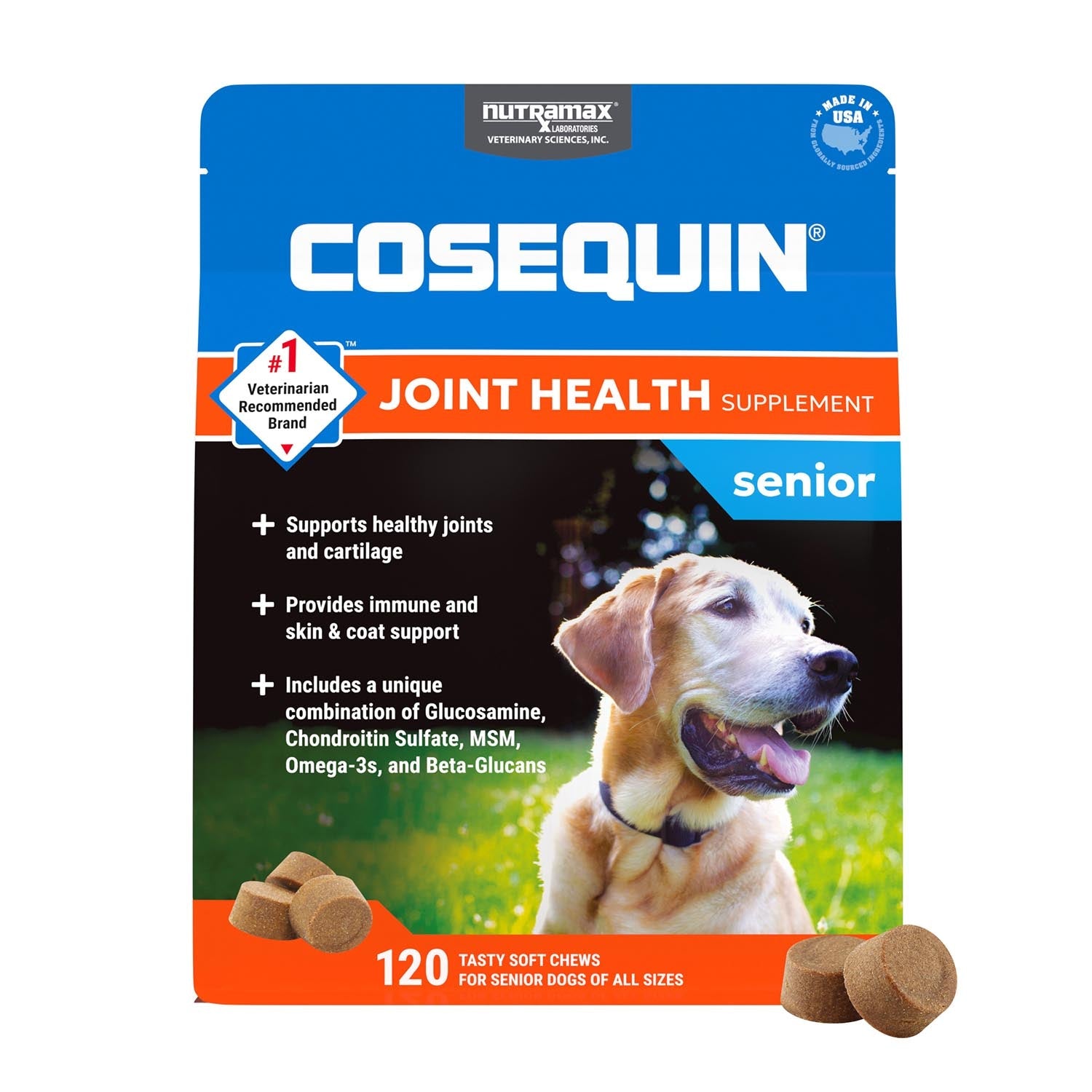 Nutramax COSEQUIN コセクイン 150タブレット 関節ケアサプリ Nutramax Cosequin Senior Joint Health Supplement for Senior Dogs