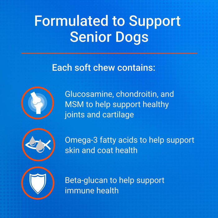 Nutramax Cosequin Senior Joint Health Supplement for Senior Dogs - 015NM-SEN60-MSMP - 60 ct - 6