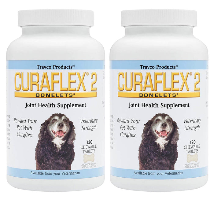 Nutramax Curaflex 2 - Joint Health Supplement for Dogs, 120 Chewable Tablets - 2FCB-2 - 120 Chewable Tablets - 2 pk - 4