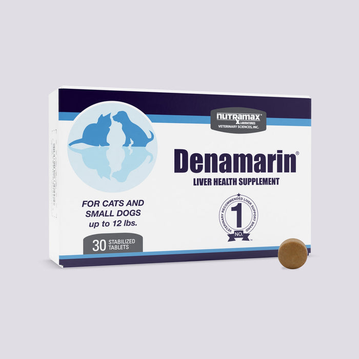 Nutramax Denamarin Liver Health, Stabilized Tablets - 015NM-D90 - Up to 12lbs - 1 pk (30 ct) - 3