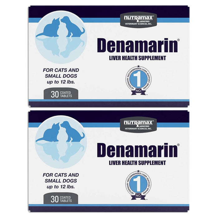 Nutramax Denamarin Liver Health, Stabilized Tablets - 2FX6-2 - Up to 12lbs - 2 pk (60 ct) - 38