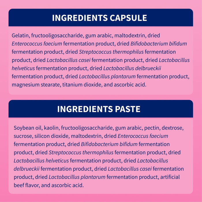 Nutramax Proviable - KP/DC Kit for Dogs and Cats, 10 Capsules - 015NM-15ML - Cats & Small Dogs - 15 mL Paste - 1 ct - 10