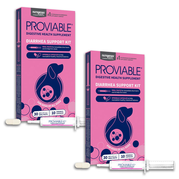 Nutramax Proviable - KP/DC Kit for Dogs and Cats, 10 Capsules - 015NM-30ML-2 - Medium/Large Dogs - 30 mL Paste - 2 ct - 27