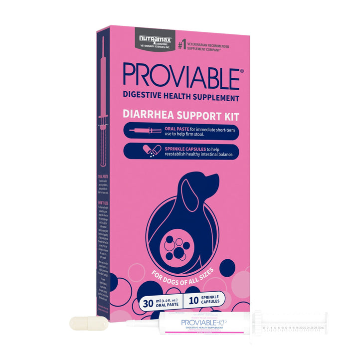 Nutramax Proviable - KP/DC Kit for Dogs and Cats, 10 Capsules - 015NM-30ML - Medium/Large Dogs - 30 mL Paste - 1 ct - 14