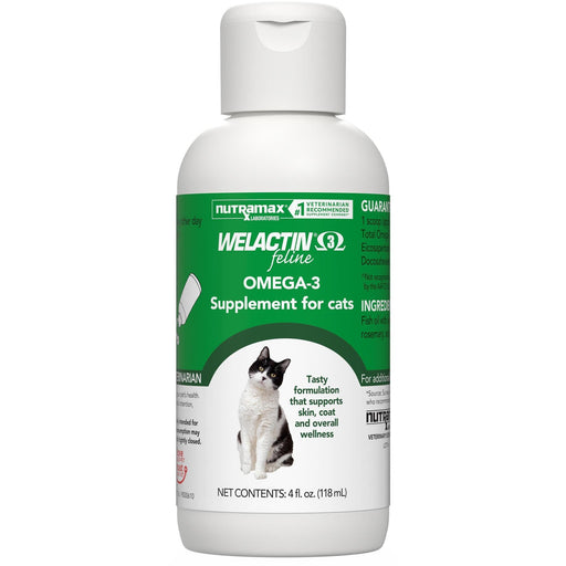 Nutramax Welactin Feline, 4 oz - 015NM-CAT4 - 4 oz Liquid - 1