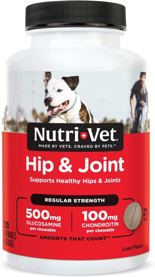 Nutri - Vet Hip & Joint Regular Strength Chewables for Dogs - OPA2 - 120 count - 7