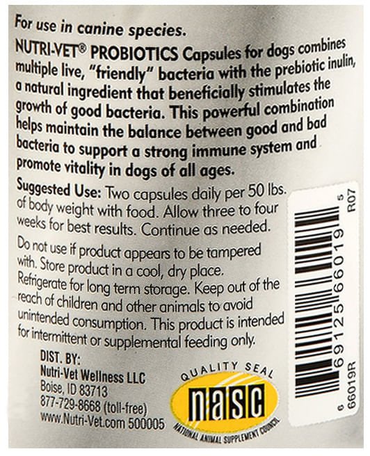 Nutri - Vet Probiotics for Dogs - Jeffers - Animal Health & Wellness > Vitamins & Supplements