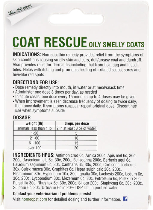 HomeoPet Coat Rescue, 15 mL -   