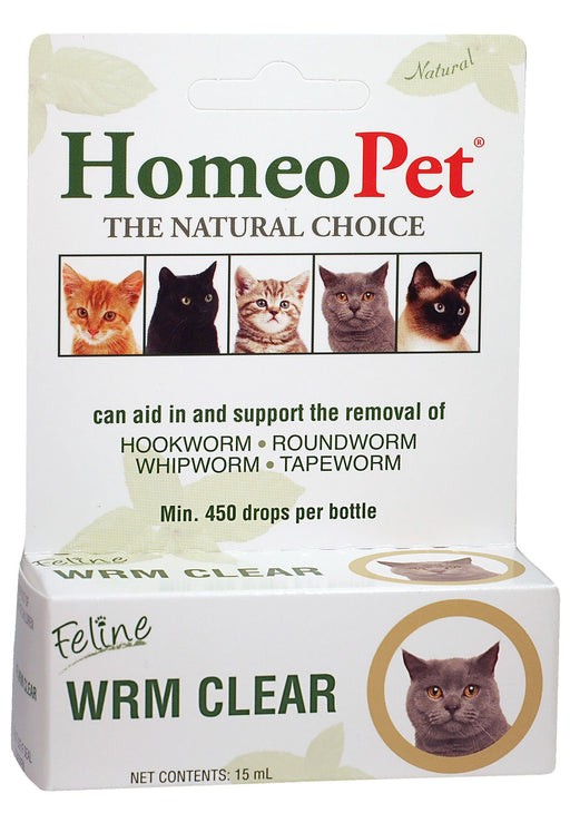 HomeoPet Feline Wrm Clear, 15 mL -   