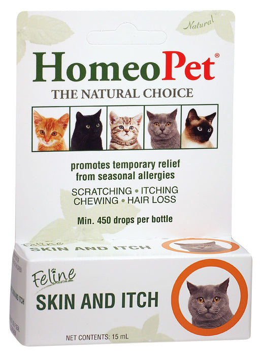 HomeoPet Feline Skin and Itch, 15 mL -   