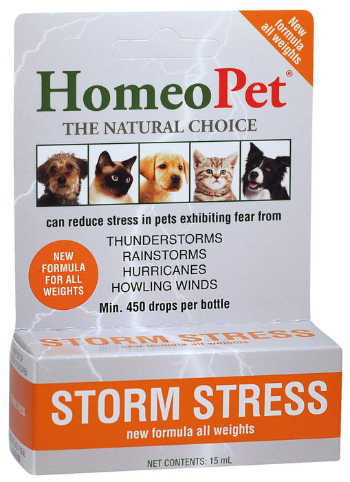 HomeoPet Storm Stress, 15 mL - All Weights  