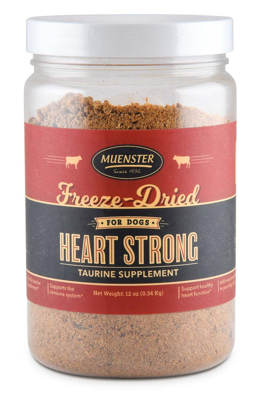 Heart Strong Freeze-Dried Taurine Supplement for Dogs, 12 oz - Beef  