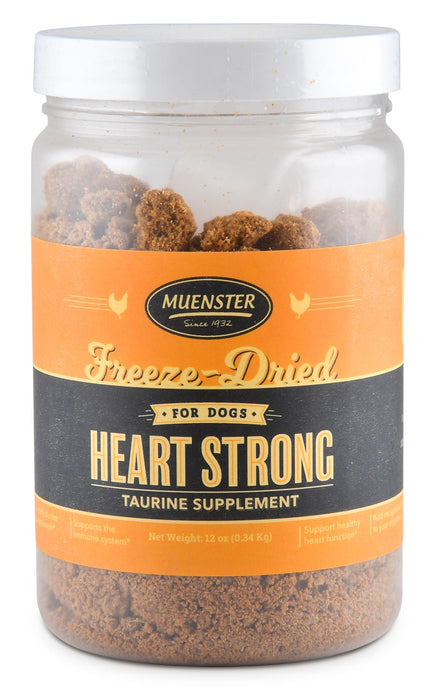 Heart Strong Freeze-Dried Taurine Supplement for Dogs, 12 oz - Chicken  