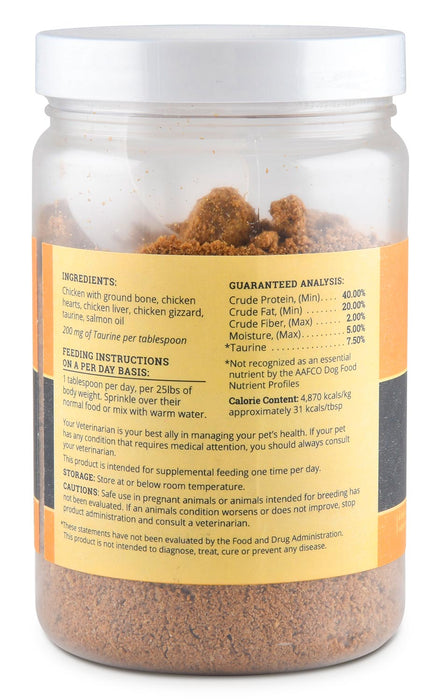 Heart Strong Freeze-Dried Taurine Supplement for Dogs, 12 oz - Chicken  