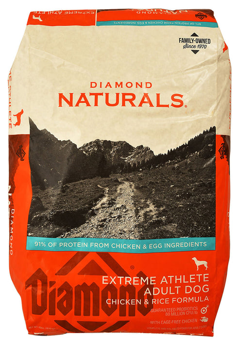 Diamond Naturals Extreme Athlete Adult Dog Food, Chicken & Rice Formula -   