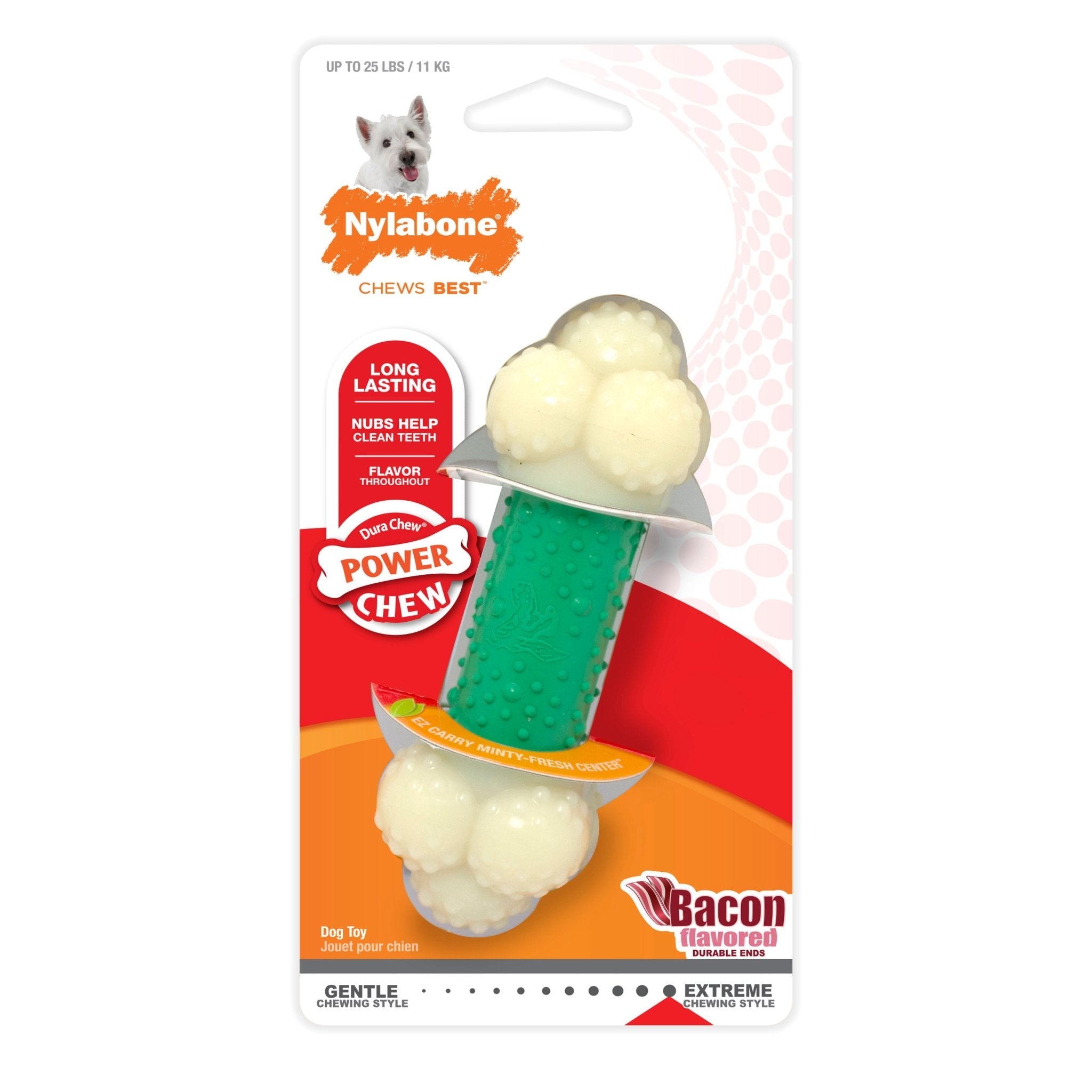 Nylabone® Double Action Dental Chew for Powerful Chewers — Jeffers