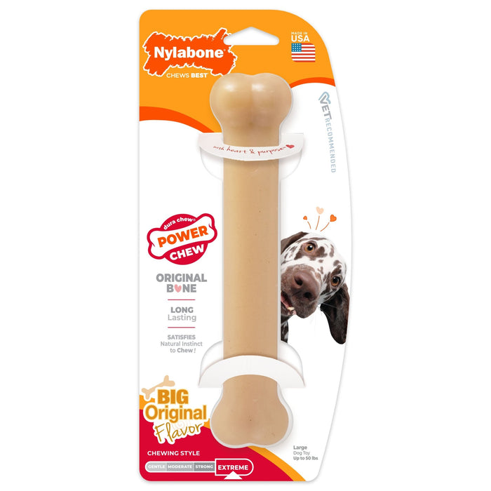 Nylabone Original Bone Dura Chew Power Chew Dog Toy - N9B4 - Large/Giant - 8"L - Original - 26