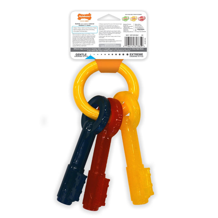 Nylabone Puppy Teething Keys - Jeffers - Dog Supplies > Dog Toys