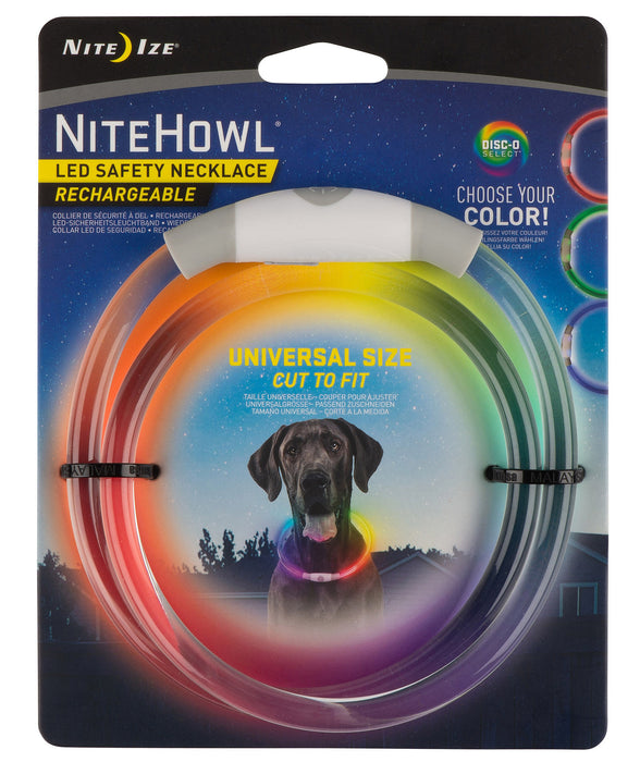 NiteHowl Rechargeable LED Safety Necklace -   