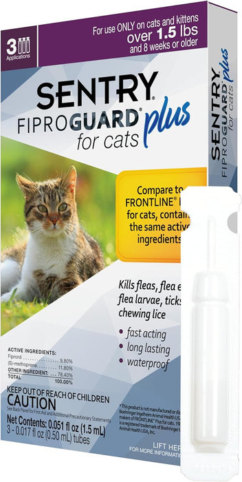 Sentry Fiproguard Plus for Cats - 3 pack Fiproguard Plus for Cats  