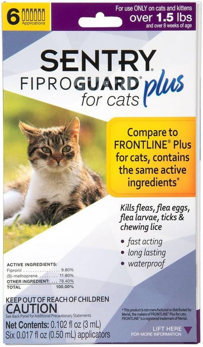 Sentry Fiproguard Plus for Cats - 6 pack Fiproguard Plus for Cats  