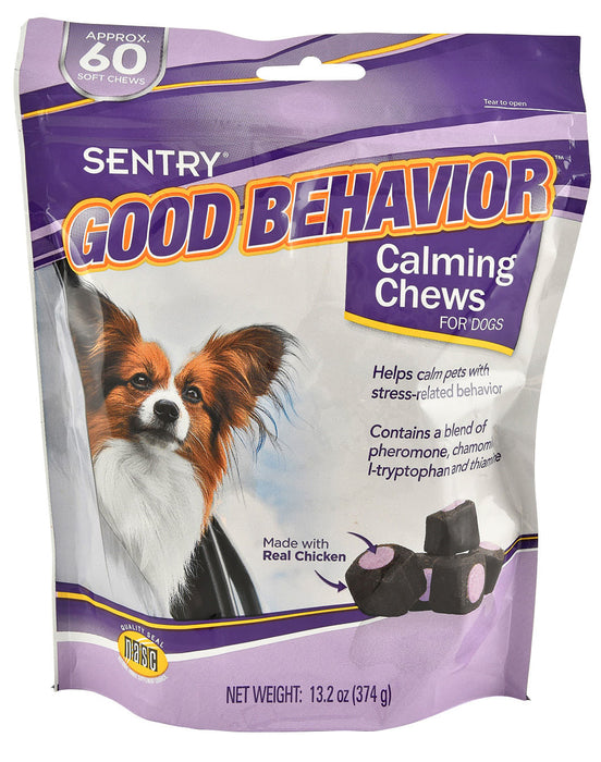 Sentry Good Behavior Calming Chews for Dogs - 60 count Good Behavior Calming Chews for Dogs  