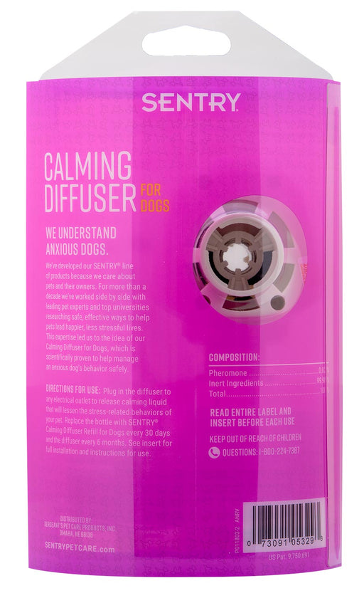 SENTRY Calming Diffuser Kit & Refills for Dogs - Sentry Calming Diffuser Kit for Dogs  