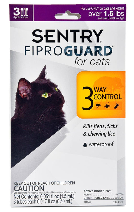 Sentry FiproGuard for Cats - FiproGuard™ for Cats, 3 Month Supply  