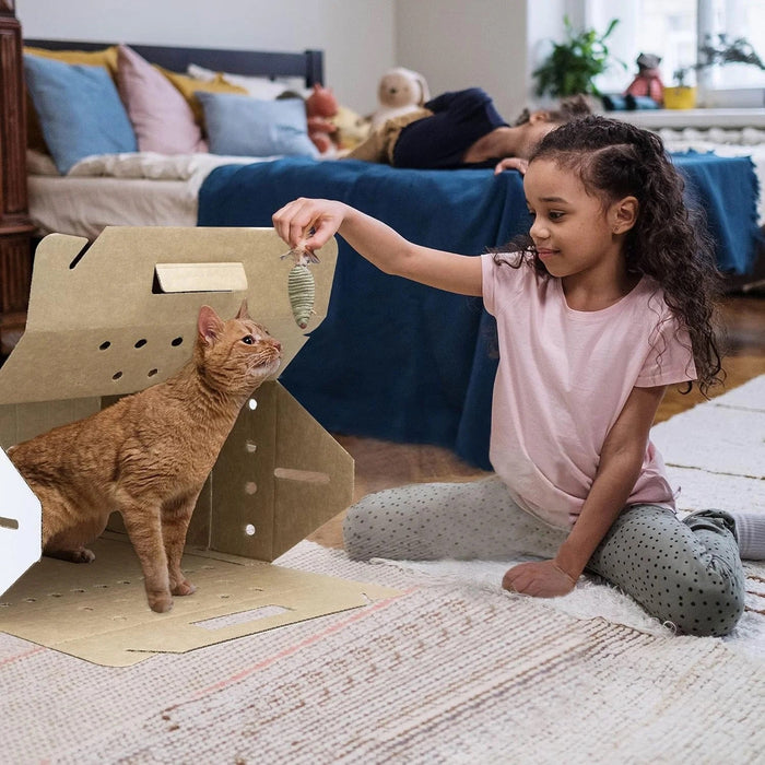 Oasis Disposable Pet Carrier - 010AHS-PET-PC-1 - Small - 10" L x 11.75 "H x 5.5" W - Single - White - 6