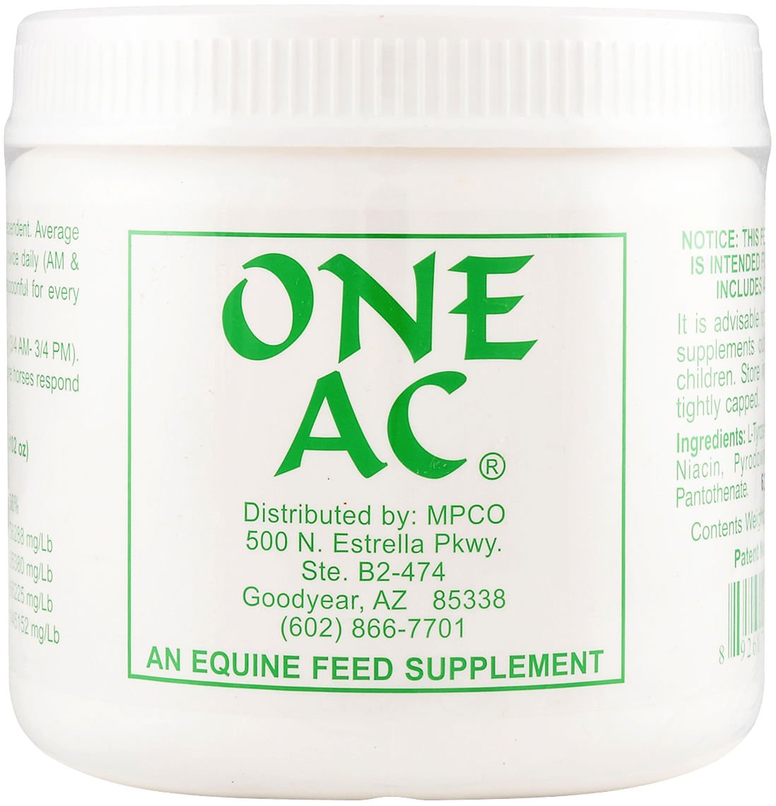 ONE AC Horse Thermal Regulation Supplement — Jeffers