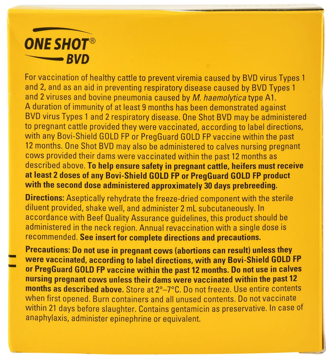 One Shot® BVD - Jeffers - Animal Health & Wellness > Vaccines