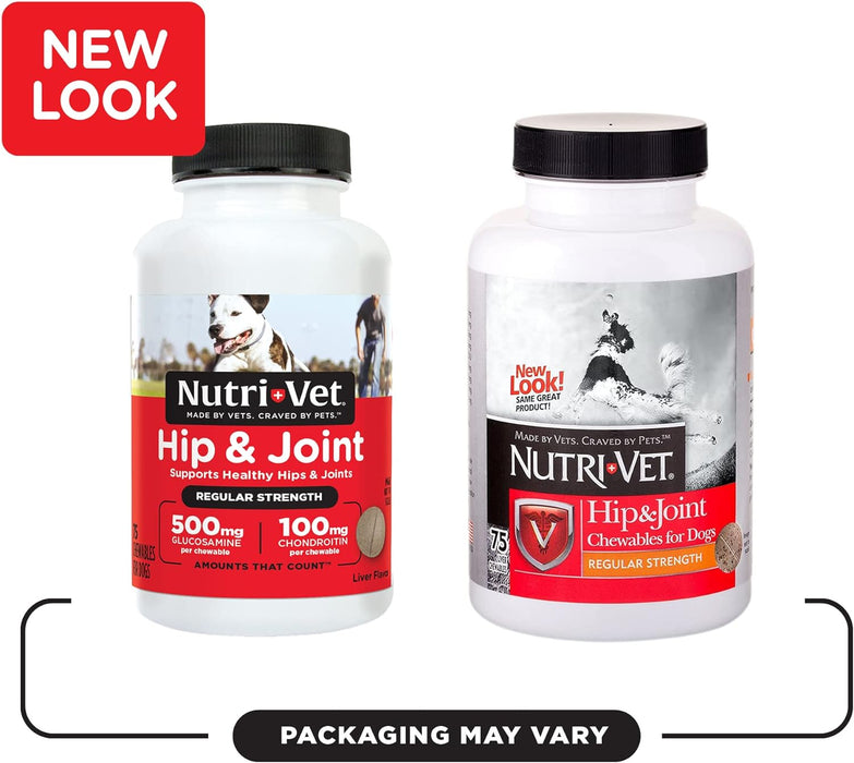 Nutri-Vet Hip & Joint Regular Strength Chewables for Dogs - 75 count Nutri-Vet Hip & Joint Regular Strength Chewables  