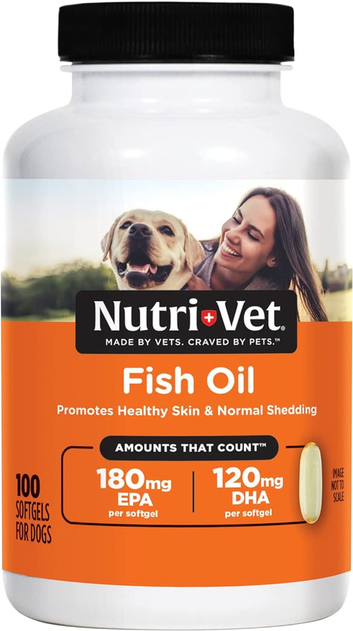 Nutri-Vet Fish Oil Soft Gels -   