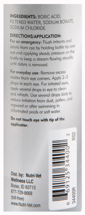 Nutri-Vet Eye Rinse Liquid for Dogs -   