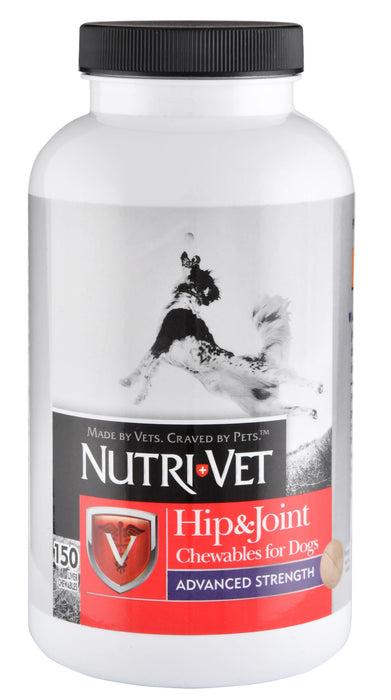 Nutri-Vet Hip & Joint Advanced Strength Chewables for Dogs - 150 count Nutri-Vet Hip & Joint Advanced Strength for Dogs  