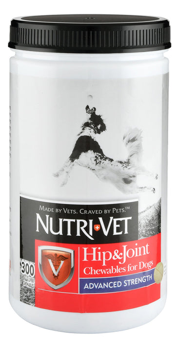 Nutri-Vet Hip & Joint Advanced Strength Chewables for Dogs - 300 count Nutri-Vet Hip & Joint Advanced Strength for Dogs  