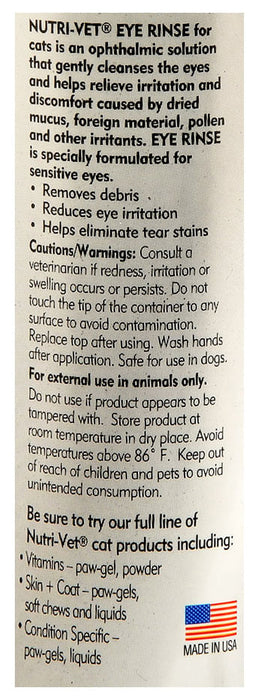 Nutri-Vet Cat Eye Rinse -   