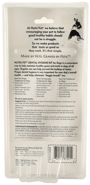 Nutri-Vet Dental Hygiene Kit for Dogs -   