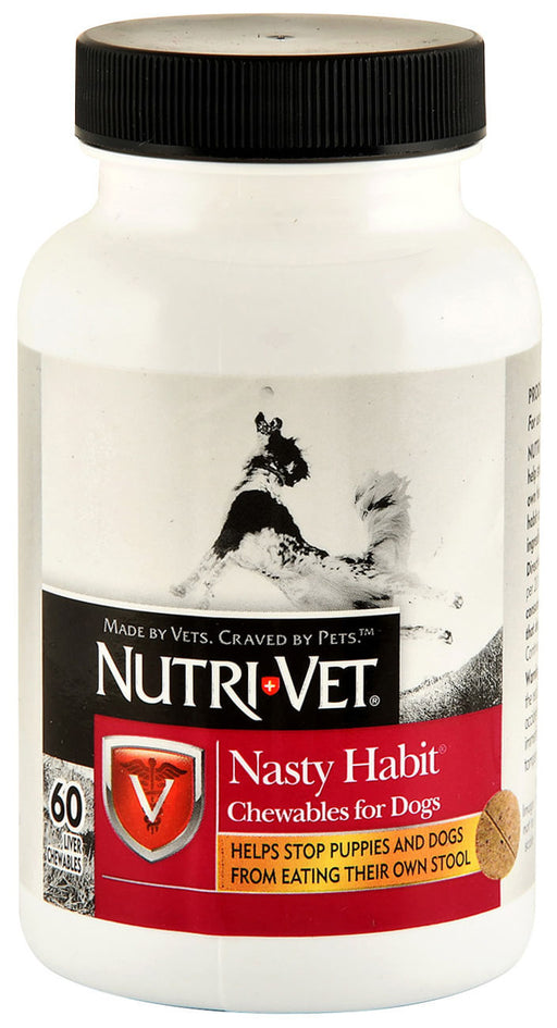 Nutri-Vet Nasty Habit Liver Flavored Chewables, 120 ct - 60 count Nutri-Vet Nasty Habit Chewables  