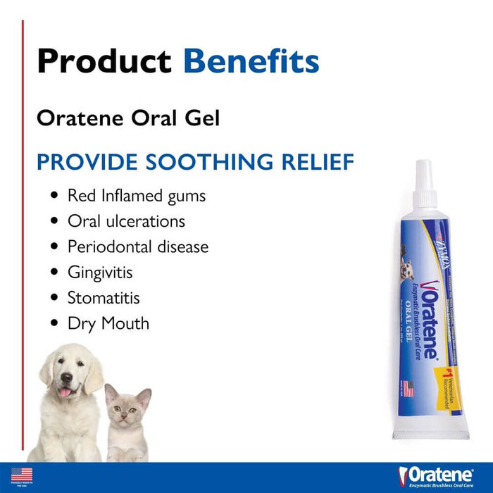 Oratene Veterinarian Antiseptic Oral Gel, 1 oz - Jeffers - Animal Health & Wellness > Oral Care