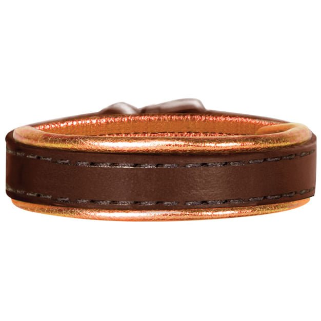 Padded Metallic Leather Bracelet with Engraved Plate - Jeffers - Horse Supplies > Riding Apparel & Accessories