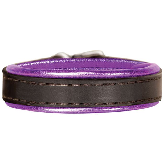 Padded Metallic Leather Bracelet with Engraved Plate - Jeffers - Horse Supplies > Riding Apparel & Accessories