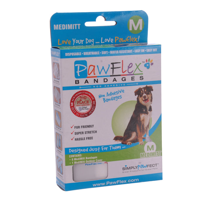 PawFlex™ MediMitt Disposable Bandages - PawFlex MediMitt Disposable Bandages, Medium  