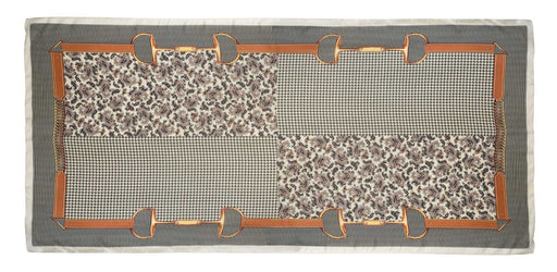 Paisley & Houndstooth Snaffle Bits Silky Scarf, 35' x 70' - Jeffers - Women > Accessories, Jewelry, Handbags