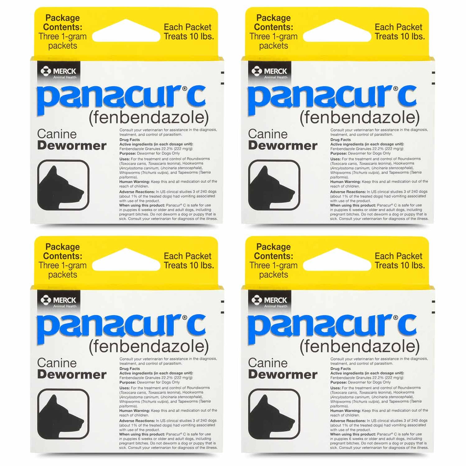 Panacur C Canine Dewormer (fenbendazole), 3 pack — Jeffers